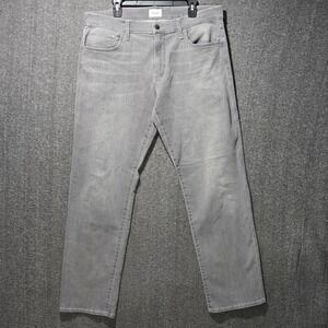 Hudson Men's Jeans Gray Byron Straight Leg Gray Jean Size 36 38x32